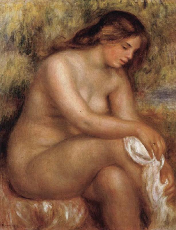 Pierre Renoir Bather Drying her Leg china oil painting image